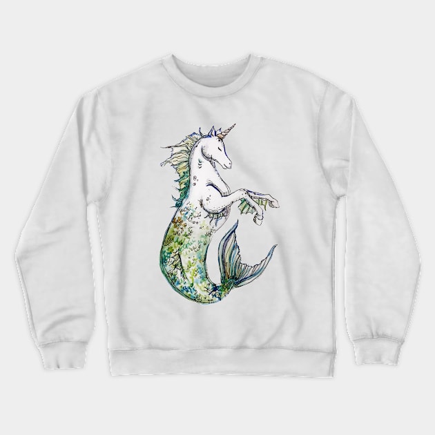 Unicorn Mermaid Crewneck Sweatshirt by aquabun